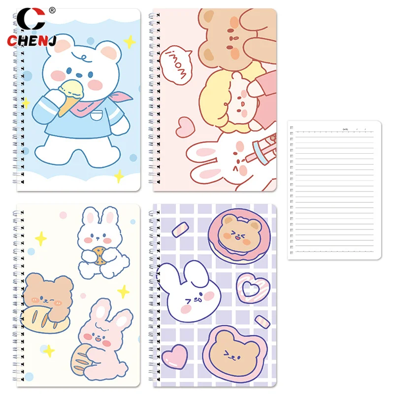 

Cartoon Coil Book Cute Creative A5 Loose Leaf Notebook Stationery Wholesale High Appearance Level Students Line Diary Book