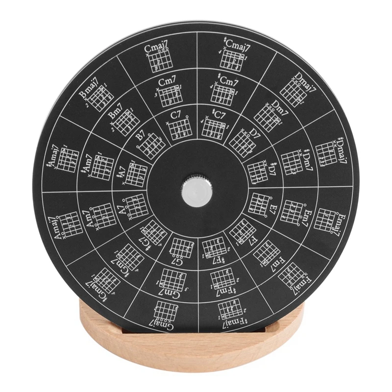 Guitar Chord Wheel, Melody Tool For Learning Guitar Chord Progression Transpose Fingering Practice