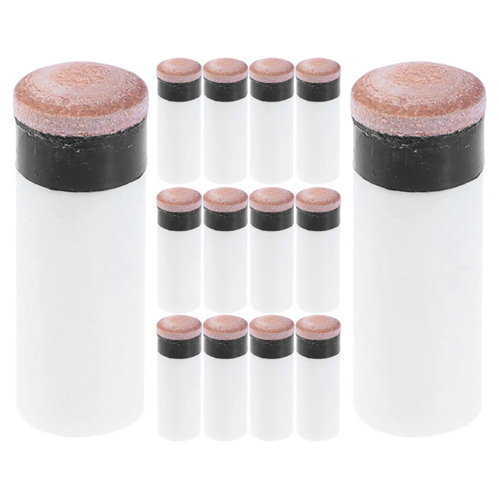 

14 Pcs Billiard Cue Tip Tool Pool Tips for Sticks Professional Screw Replacement