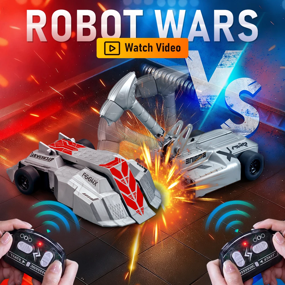 Zdalnie sterowane roboty bojowe, prezent na Boże Narodzenie i Nowy Rok dla dzieci, zestaw zabawek bojowych RC 2.4GHz 4WD