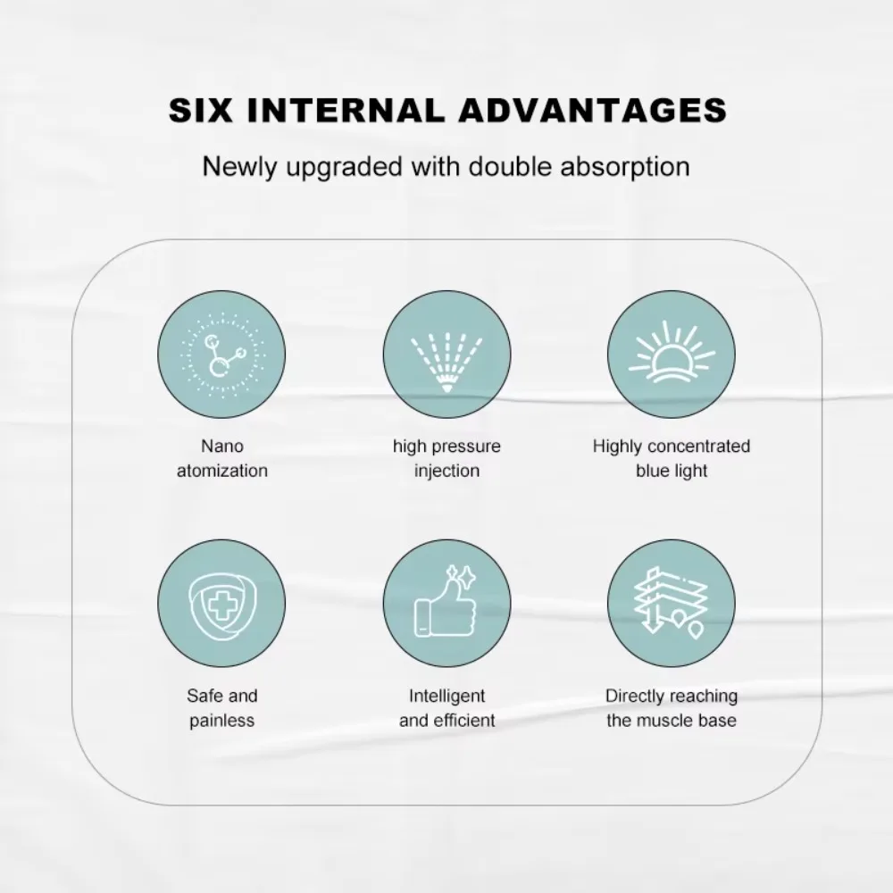 Ручной аппарат для ухода за кожей с инжектором и оксигенацией. Вилки США/IT для омоложения и увлажнения лица.