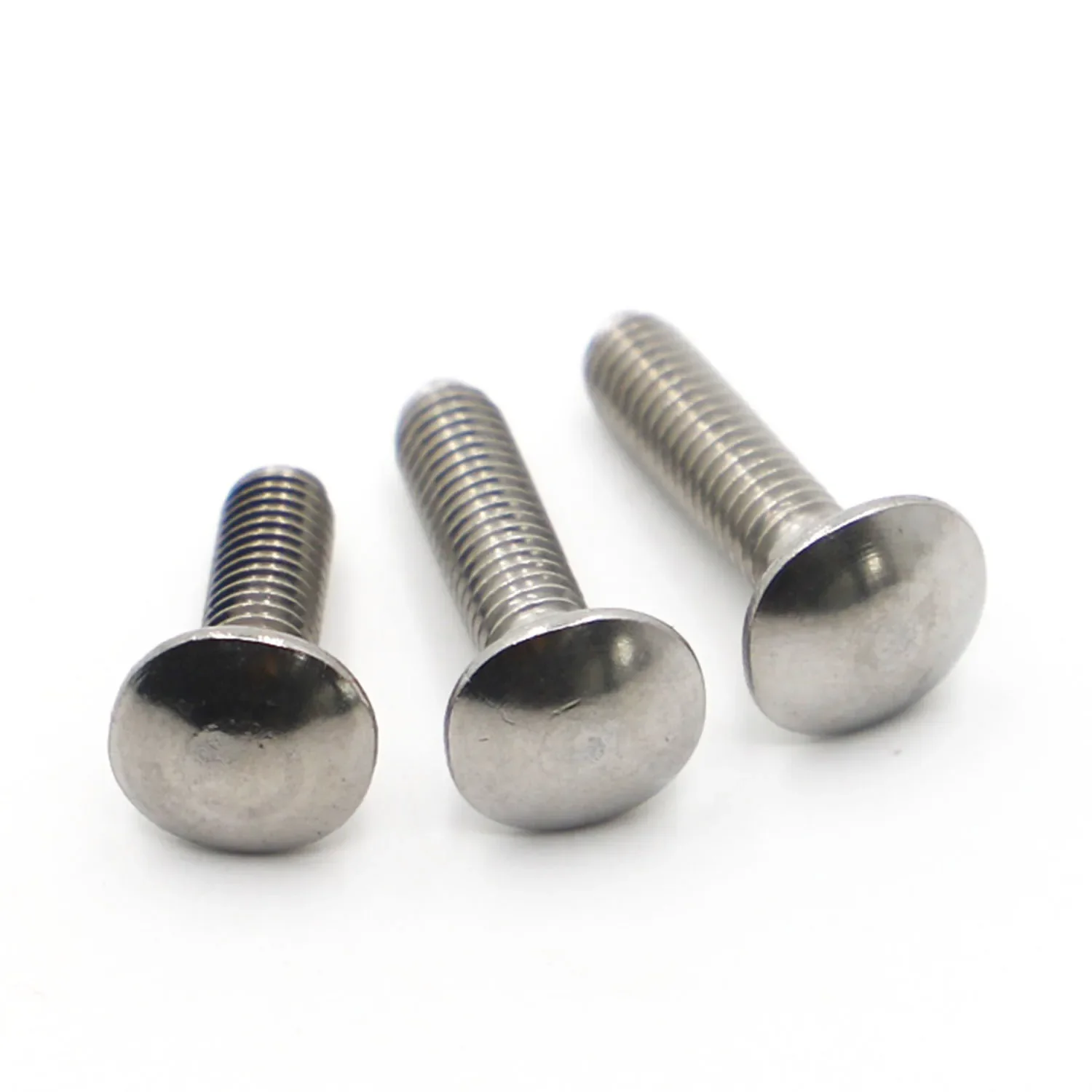 1-10pcs M4 M5 M6 M8 M10 M12 A2-70 304 Stainless Steel Truss Round Head Square Neck Carriage Screw Coach Bolt GB12 DIN603