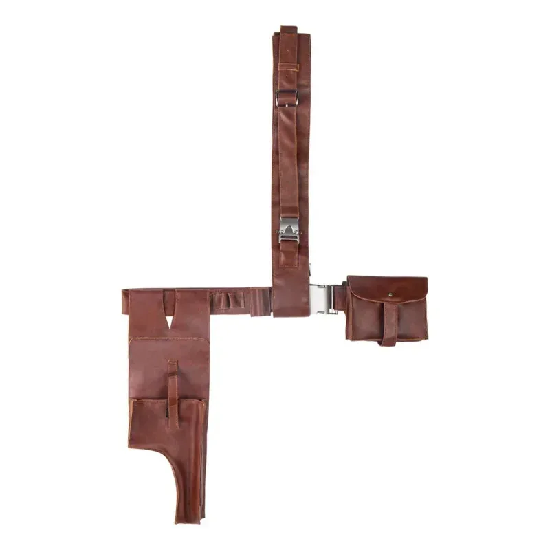 Z 1pcs The Mandalorian Leather Belt With Gun Holster Cosplay Props Replica for Adults Size S-L72b