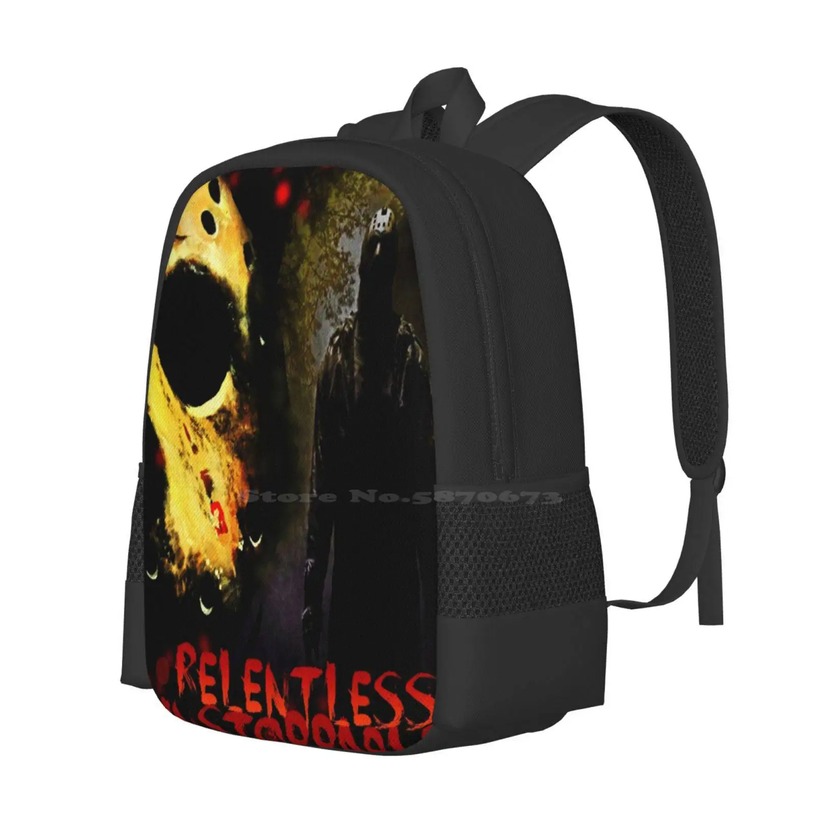 Relentless, Unstoppable ...Jason Voorhees Original Design By Me Hot Sale Schoolbag Backpack Fashion Bags Jason Voorhees