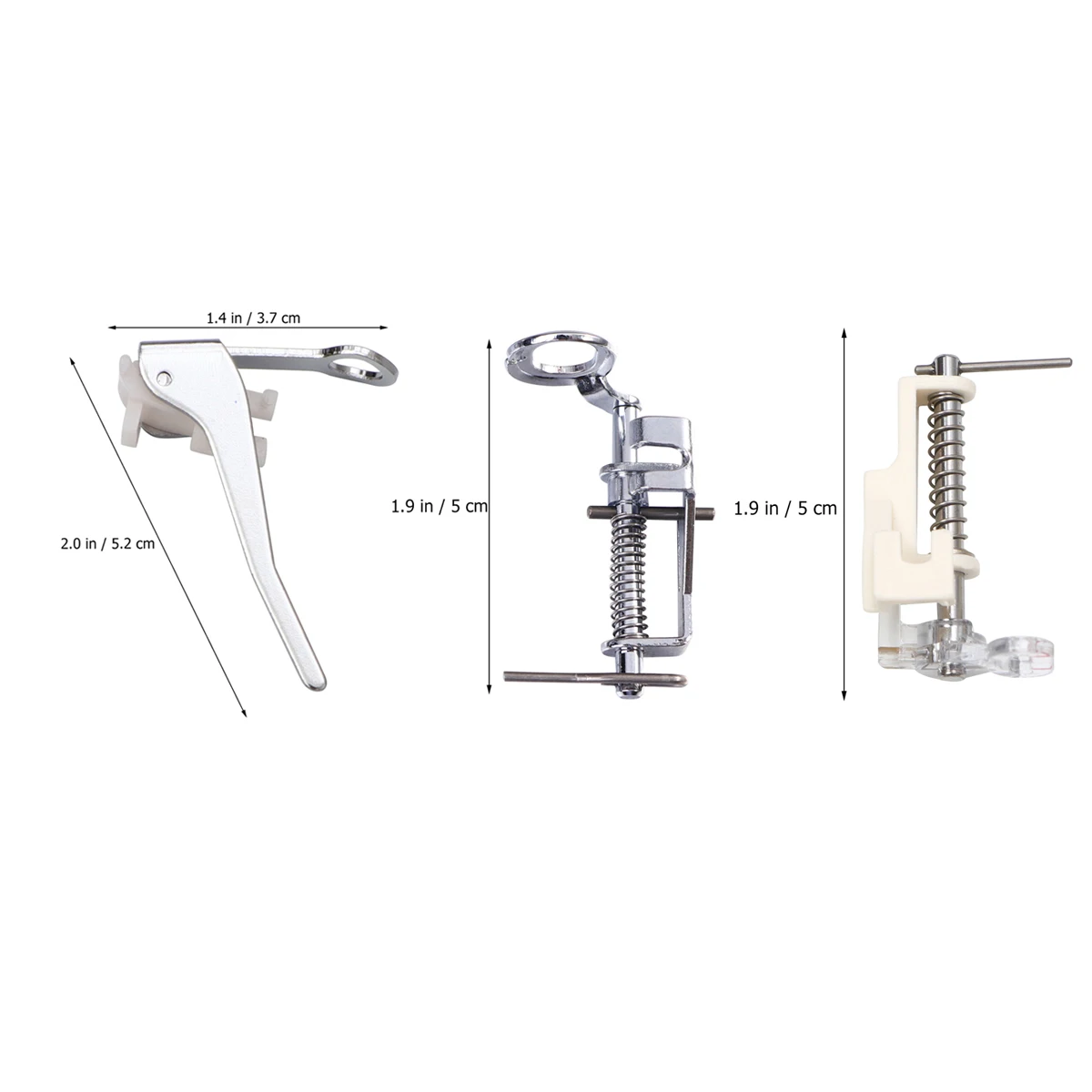 4 قطعة ماكينة خياطة قطعة قدم الضغط في ماكينة الخياطة مجموعة مفتوحة إغلاق اصبع القدم المعدنية اللحف التطريز القدم للحركة الحرة العالمي منخفضة عرقوب صالح