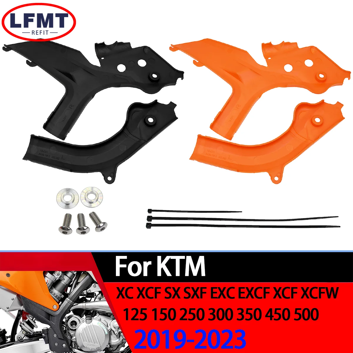 

Frame Protector Guard Cover For KTM XC XCF SX SXF EXC EXCF XCW XCFW 125 250 300 350 450 500 2019-2023 Dirt Bike Motorcycle