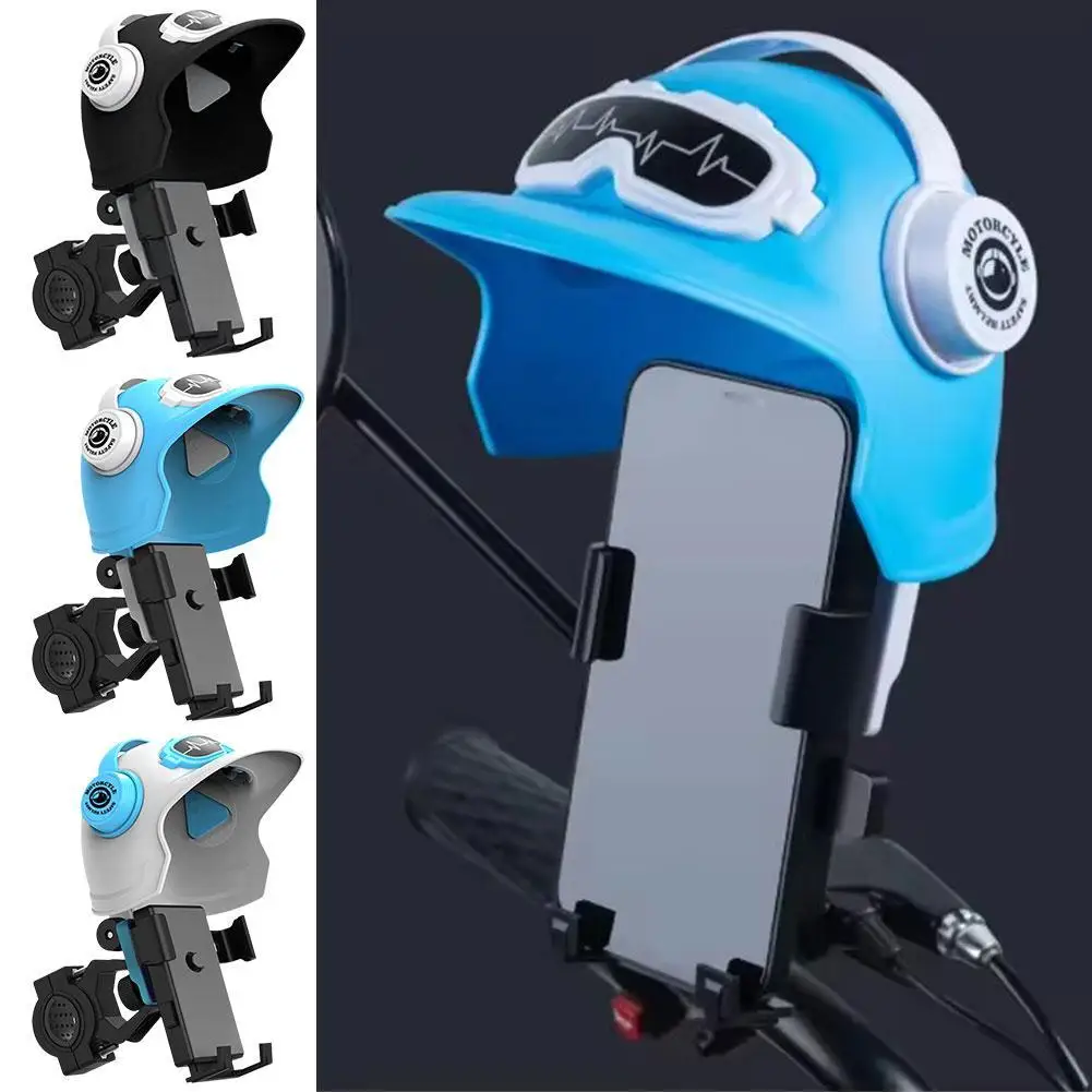 

Bicycle Cell Phone Holder Small Helmet Waterproof Visor Universal Bike Scooter Motorcycle Phone Navigation Bracket