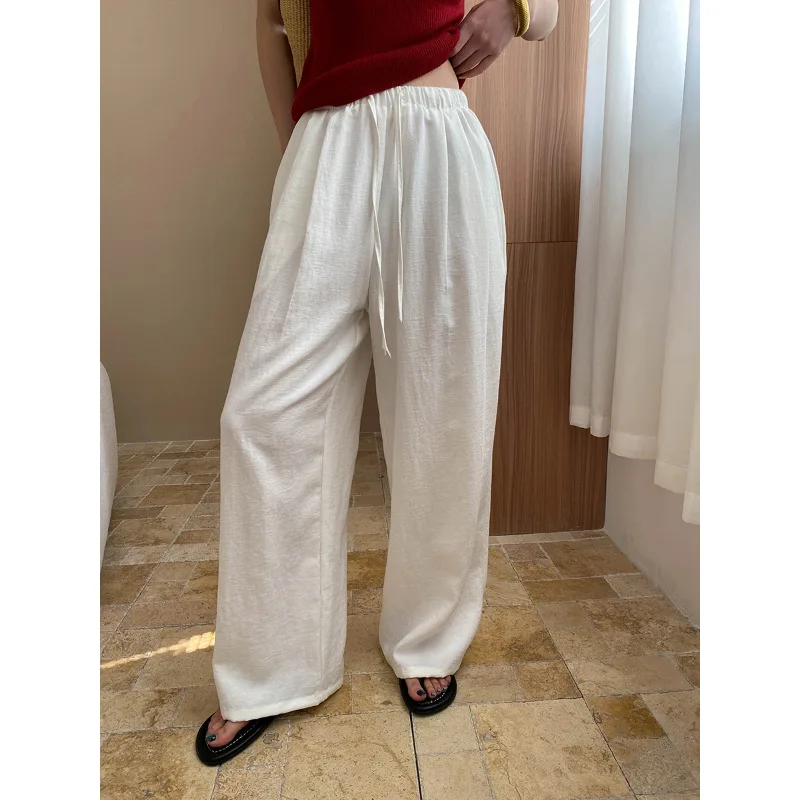 

Брюки-палаццо Suzhou South Pole Clothing из лиоцелла с добавлением медного аммония, дышащие, с эффектом прохлады, с высокой талией, длинные