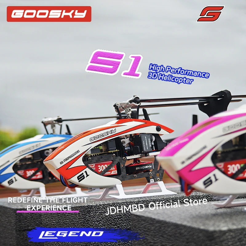 Nowy Goosky S1 BNF 6ch 3d podwójny bezszczotkowy silnik z napędem bezpośrednim bezlotowy bezlotowy helikopter Rc z napędem bezpośrednim
