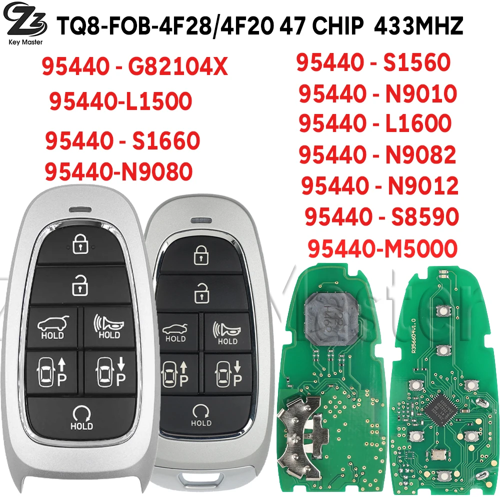 

Zz TQ8-FOB-4F28/4F20 95440-S1560/G82104X/L1500 /S1660/N9080/S1560/N9010/L1600 Smart Key For Hyundai Tucson Palisade Nexo 2019+