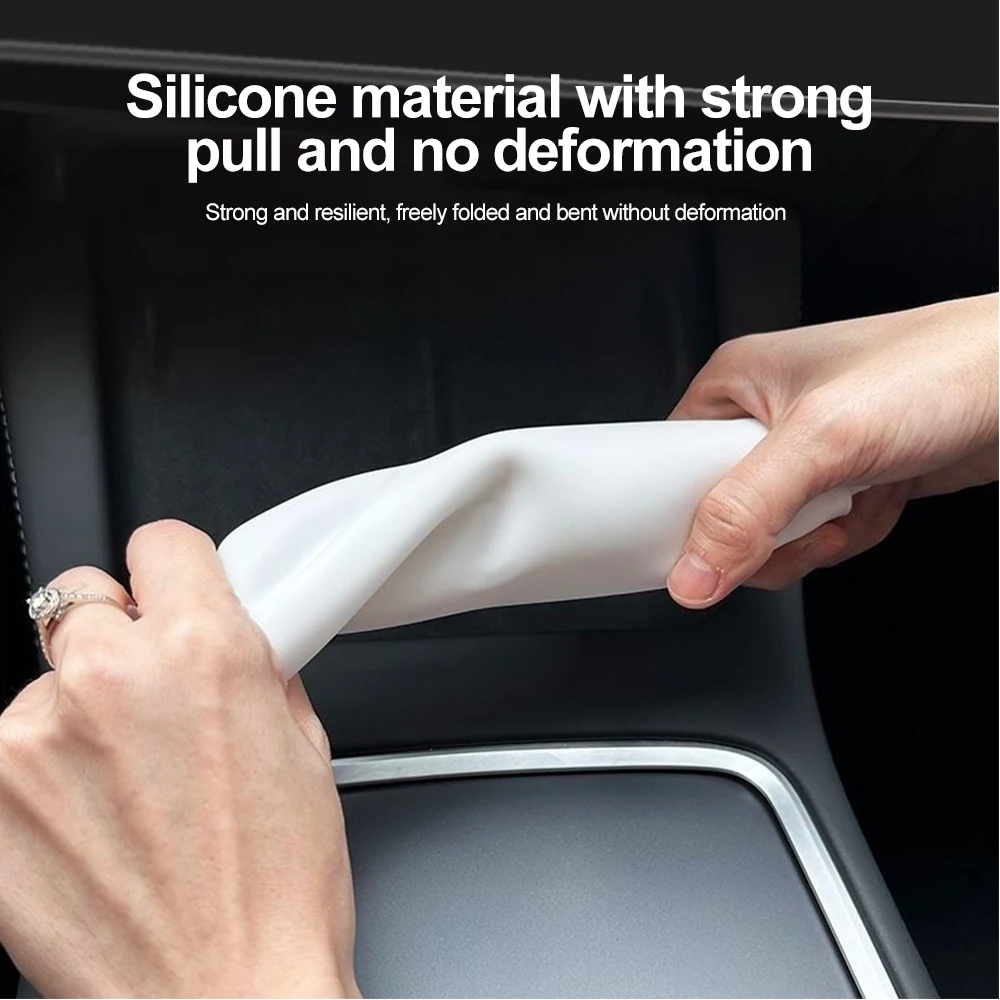 Silicone Wireless Anti-Slip Mat Center Console Mobile Phone Charging for Tesla Model 3 Y 2023 2022 2021Car Interior Accessories