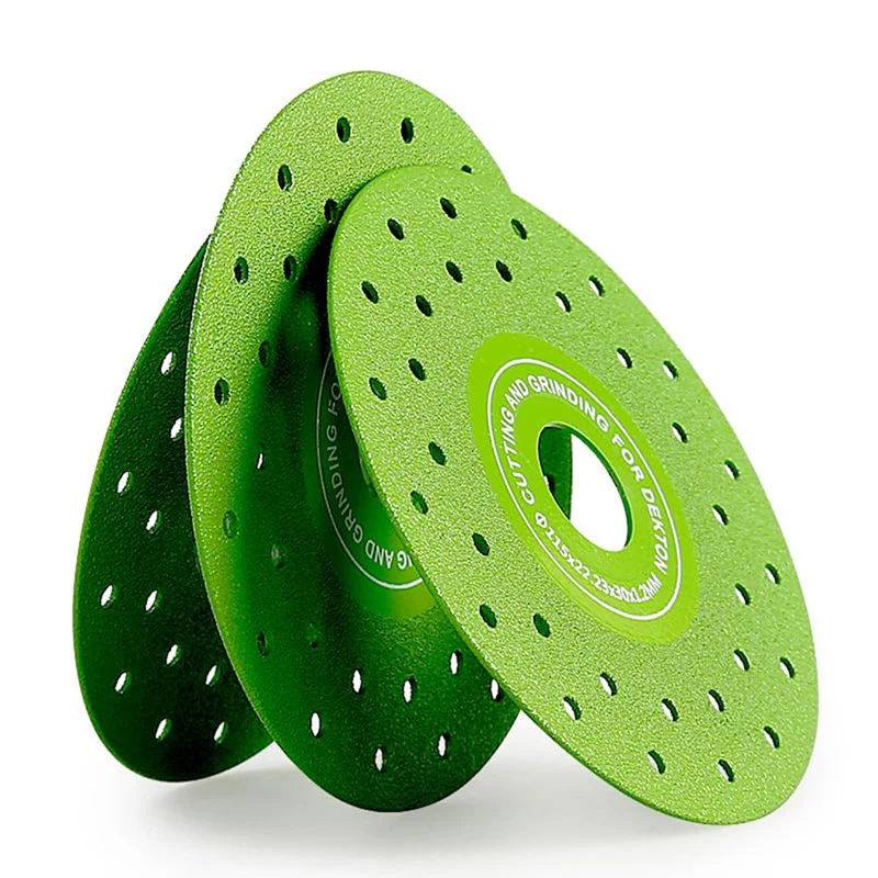Disco de hoja abrasiva plana multioloro ultrafino soldado al vacío de 115MM para hoja de sierra de diamante para azulejos de cerámica de porcelana, 3 uds.