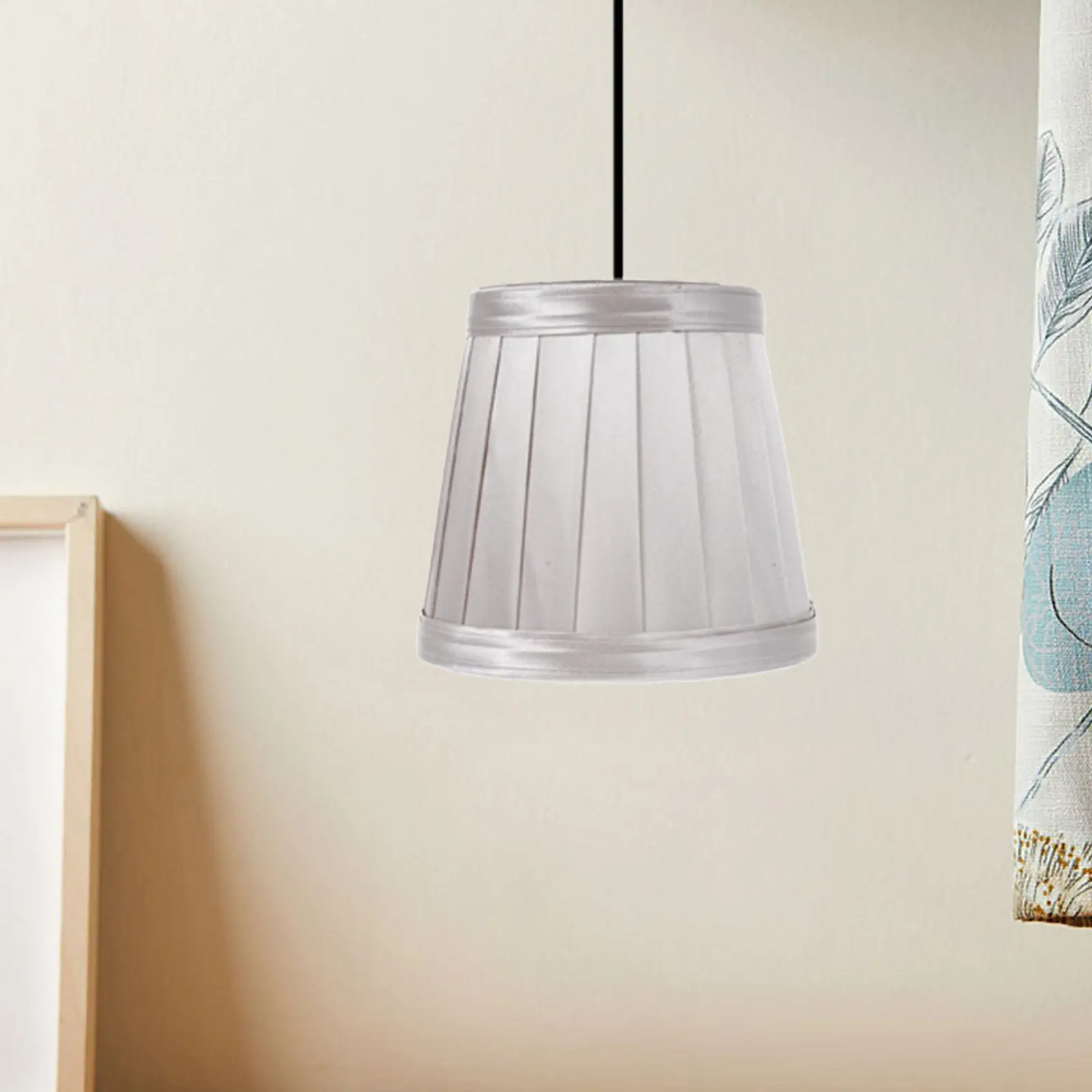

1Pcs Cloth Lampshade Premium Material Vintage Style Decorative Lamp Cover Suitable Bedroom Living Room Table Floor Lamp