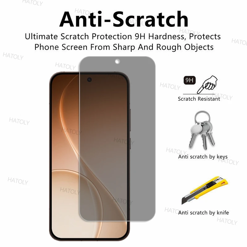 2/4 قطعة واقي شاشة مضاد للتجسس لـ oppo Reno15 Pro الصين الخصوصية الزجاج المقسى oppo Reno15 Pro المضادة للخدش الزجاج Reno15 Pro