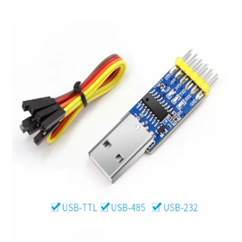 1PCS Three-in-one multi-functional serial communication module, USB to TTL/RS232/RS485 CH340 chip