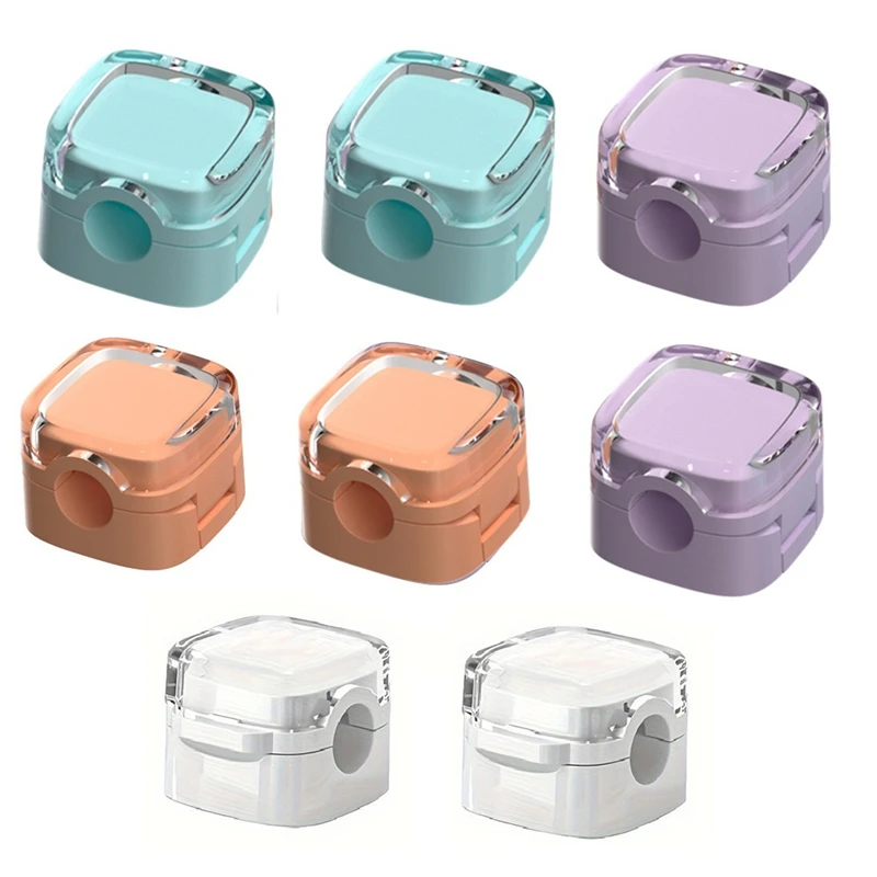 Paquete de 8 Clips de Cable magnéticos, soporte de Cable ajustable para gestión de cables debajo del escritorio, organizador de cables de cargador adhesivo