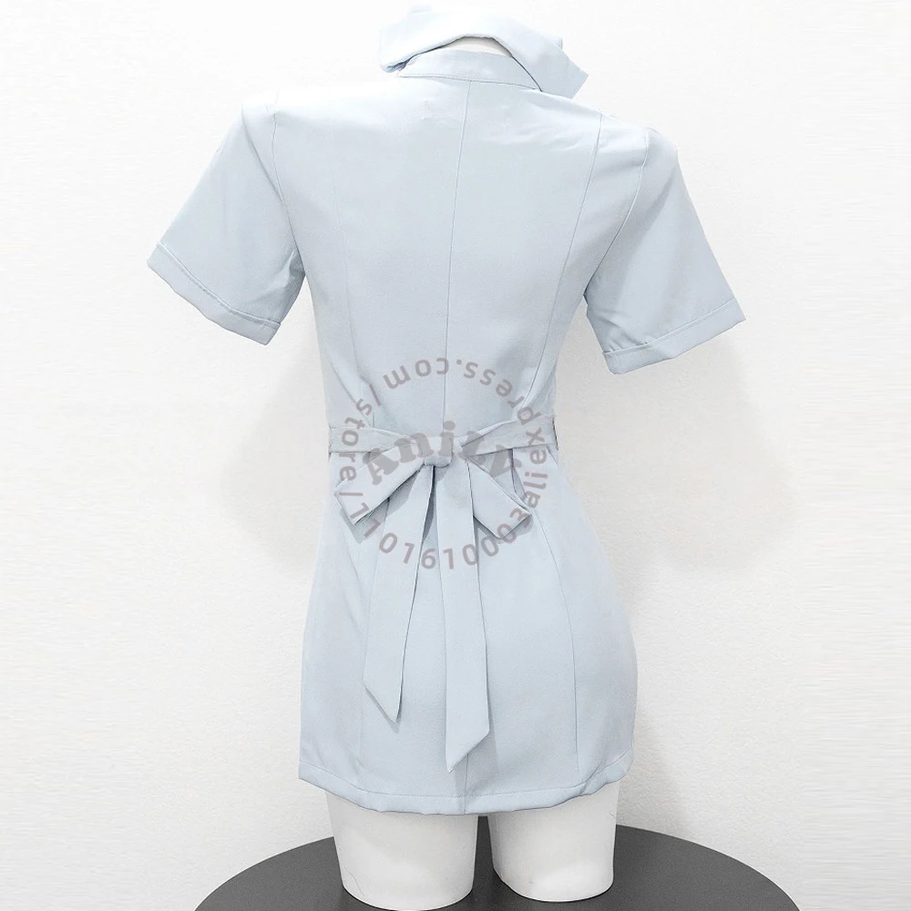 AniLV Anime Lovely Nurse Uniform Doctor Outfit Cosplay Costumes Halloween DIY Scary Nurse Bloody Dress view 6