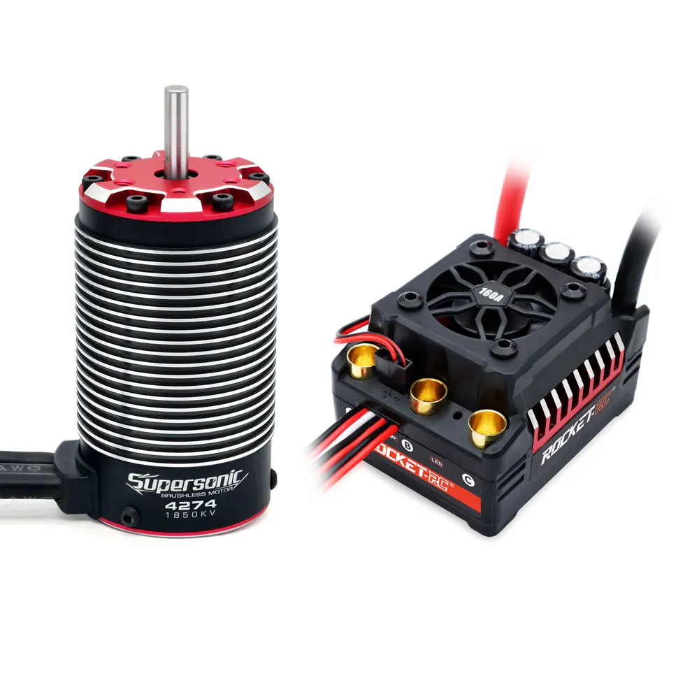 SURPASSHOBBY SUPERSONIC V2 4274 2500KV 2025KV 1850KV 4 Poles Brushless Motor and 130A/160A ESC Combo for 1/8 1/7 RC Car RC Parts