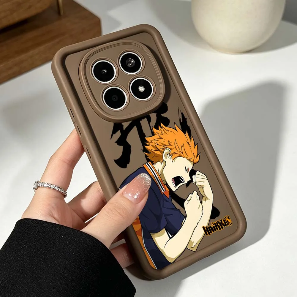 Haikyuu Handsome Phone Case For Xiaomi Redmi Note 15 14 13 12 11 10 14S 11S Pro Plus 5G Eye Ladder Silicone Cover view 6