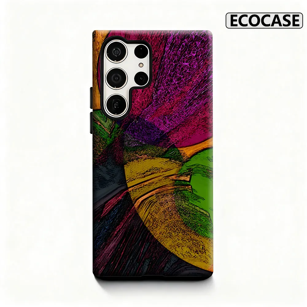 Textured Color Circles Phone Case for Samsung Galaxy S26 S25 Ultra S24 S23 Ultra Plus Shockproof Double layer tough Back Cover