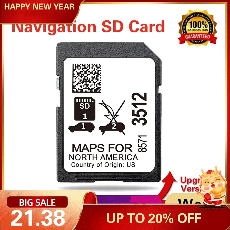 

for GM Chevrolet Silverado/Traverse/Volt/Tahoe/Suburban/Colorado Vehicle Navigation SD GPS Card 2024 Update North America map