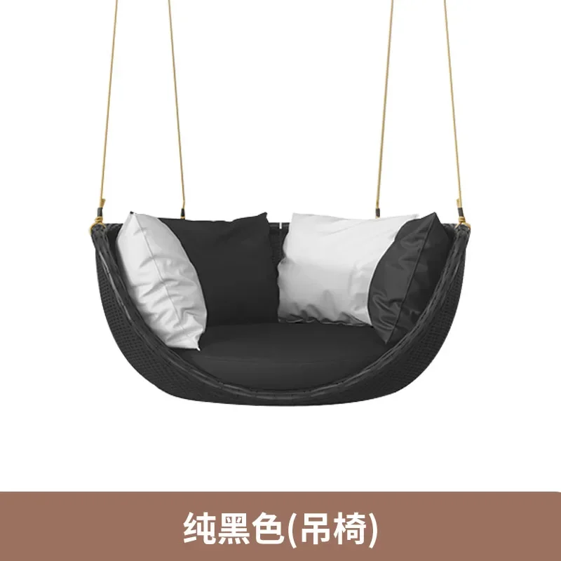 Outdoor swing hanging basket indoor balcony casual rattan seat terrace single indoor Nordic rocking chair