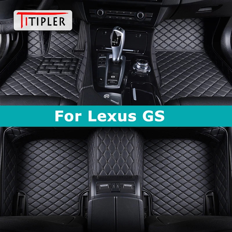 TITIPLER Custom Car Floor Mats For Lexus GS GS200t GS250 GS300 GS350 GS430 GS450h GS460 Auto Carpets Foot Coche Accessorie