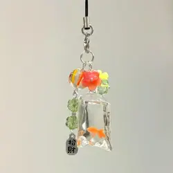 Fish Cute Phone Charms Pendant Keychain Y2K Phone Strap Ins Flower Lanyard Trendy Sweet Jellyfish Star for Bag Decor Jewelry