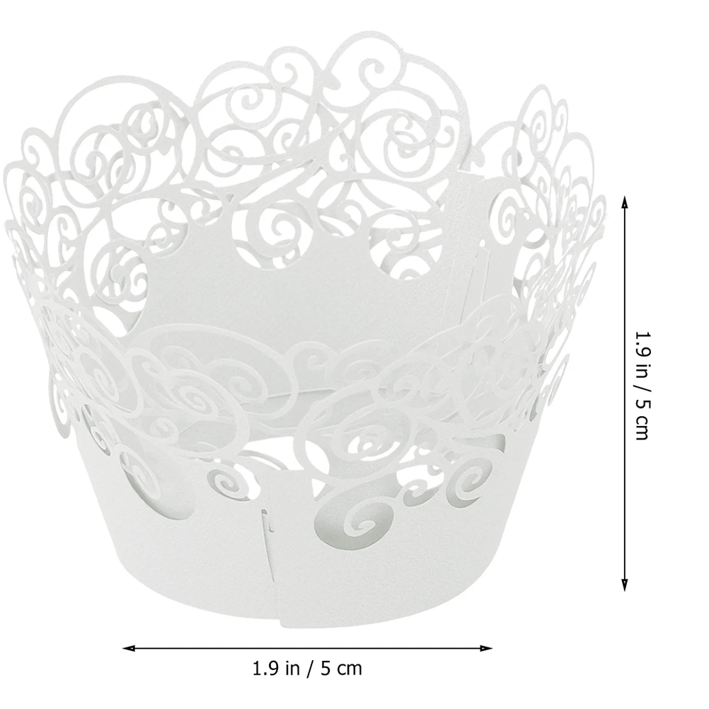 

25 pcs Hollow Out Cake Wrappers Lace Paper Cupcake Baking Muffin Holders Wedding Birthday Party Supplies Kitchen Barware