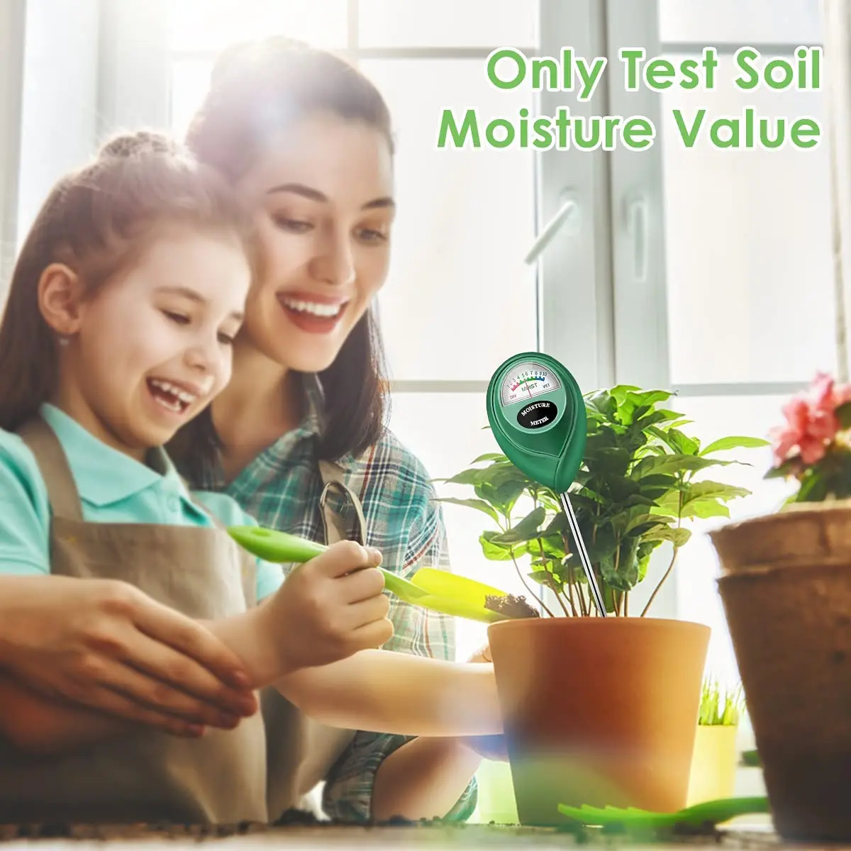 Analog Soil Moisture Sensor Meter Detector Metal Probe Gardening Plant Flower Water Analyzer Test Instrument Hygrometer Tool