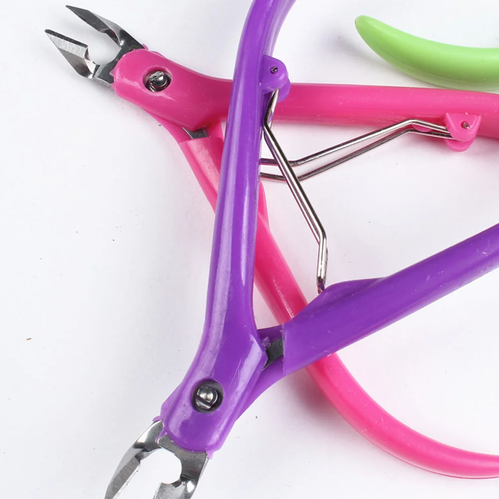 3 Pcs Nail Clippers Cuticle Portable Manicure Nipper for Nails Beauty Pliers Scissors 2