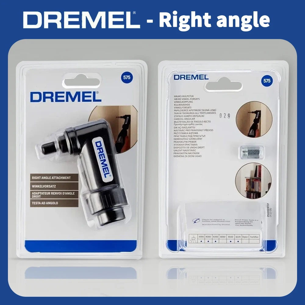 Dremel 575 Right Angle Attachment Converter for Accessories Rotary Tools Fit for Dremel 4000 3000 8200 275 Electric Grinder Kit