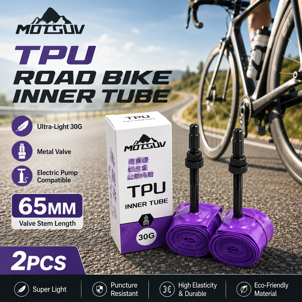 

2pcs 700C/23-32C TPU Inner Tubes with 45/65/85mm Length Presta Valve Road Bicycle TPU Inner Tire Super Light Tube for Road Bike