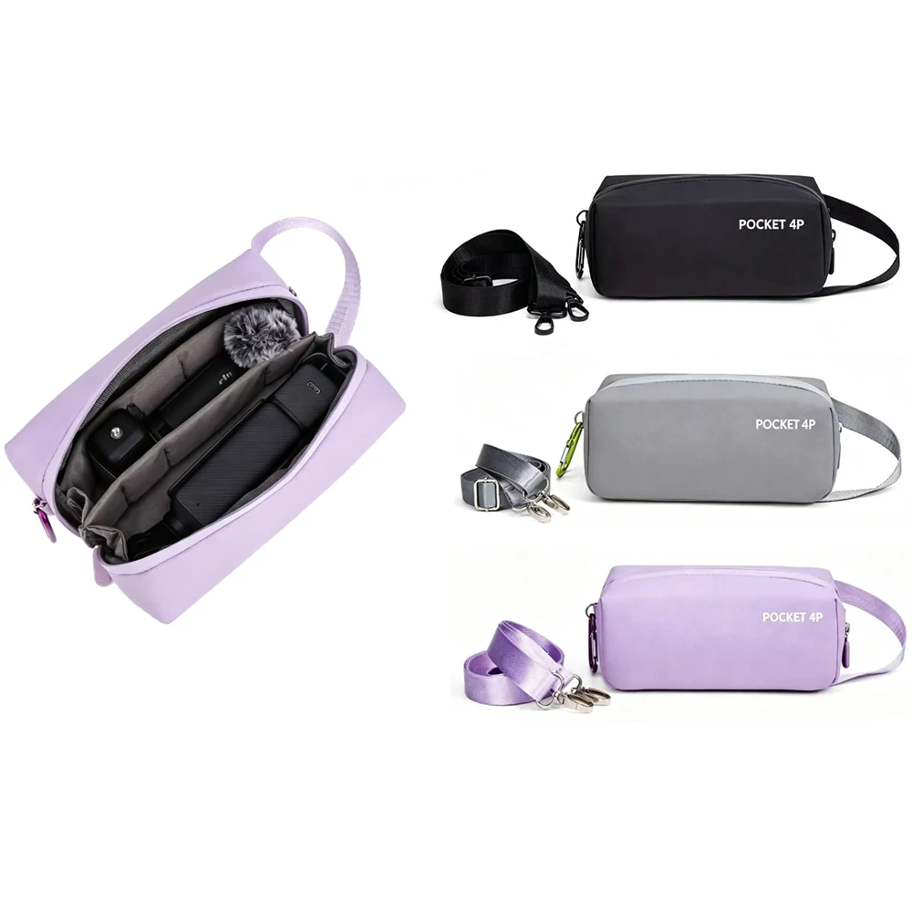 

Carrying Case for DJI Pocket 4Pro Kit Waterproof Nylon Wear Resistant Shoulder Bag Travel Vlog