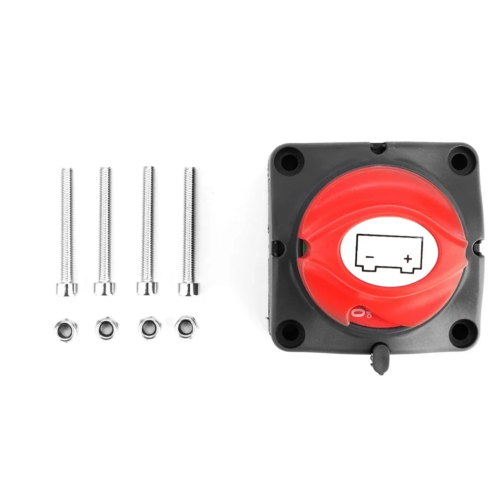 Battery Disconnect Switch, 300A High-Current Car Battery Power Switch, Flame Retardant For RV Marine Car Battery Anti-Leakage