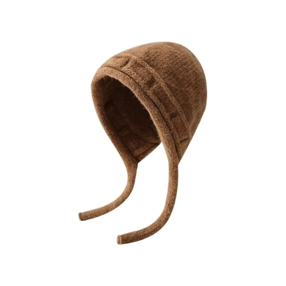 أنيق دافئ حزام متماسكة قبعة سميكة لينة الصوفية قبعة كلاسيكية ملزمة قبعة صغيرة محبوكة نزهات #2