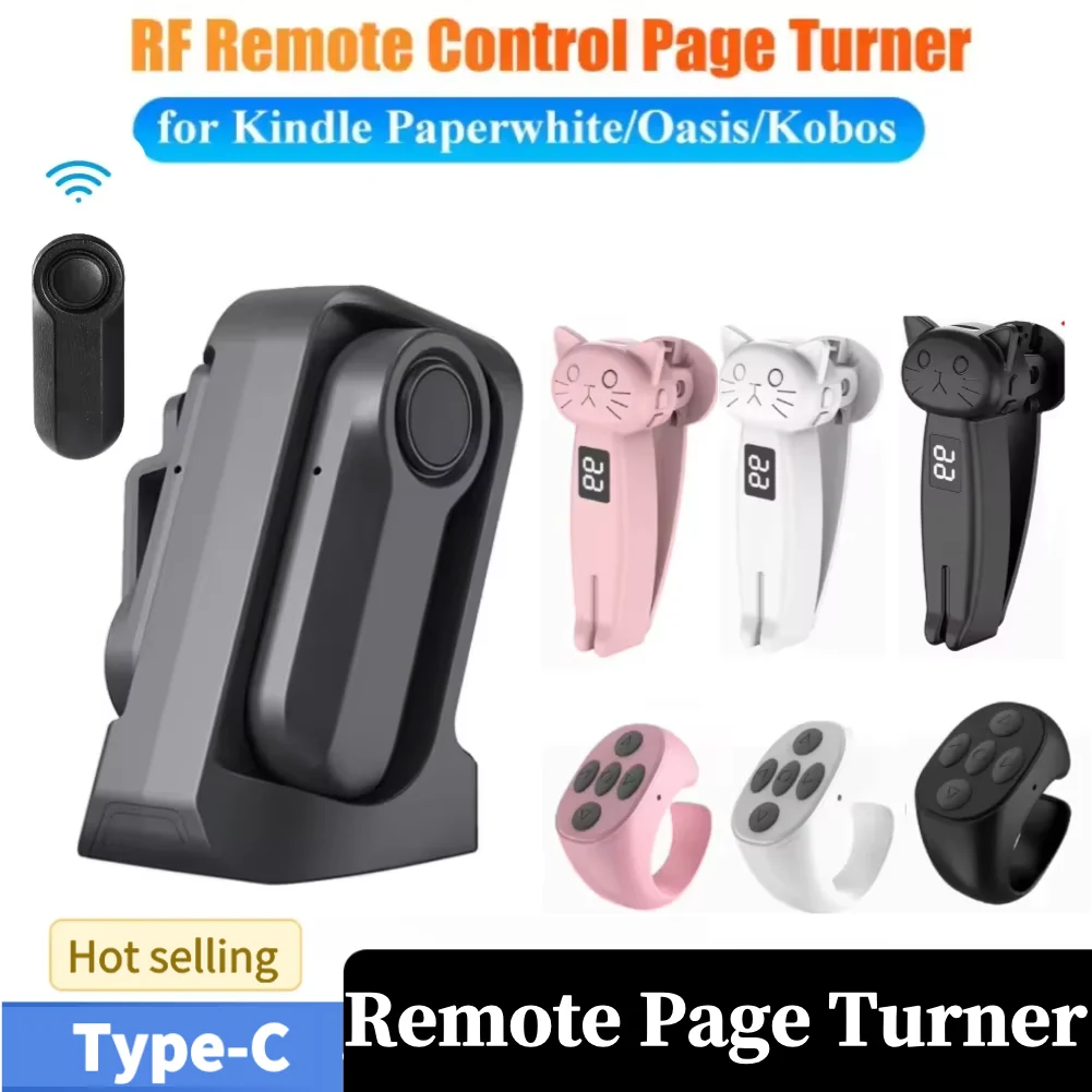 RF Camera Video Recording Remote Triggers Remote Photo and Video Page Turner Clicker for Kindle Paperwhite Oasis Kobo EReaders