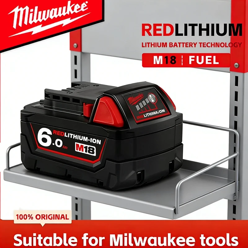 

For Milwaukee M18 18V Battery 5.0Ah 6.0Ah Replacement