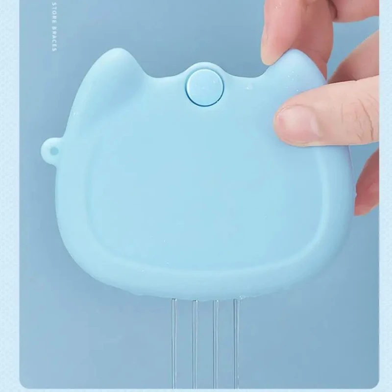 5Pcs Cartoon Silicone Retainer Case Soft Drain Holes Denture Storage Box Candy Color Mini Mouth Guard Container Tooth Care Tool