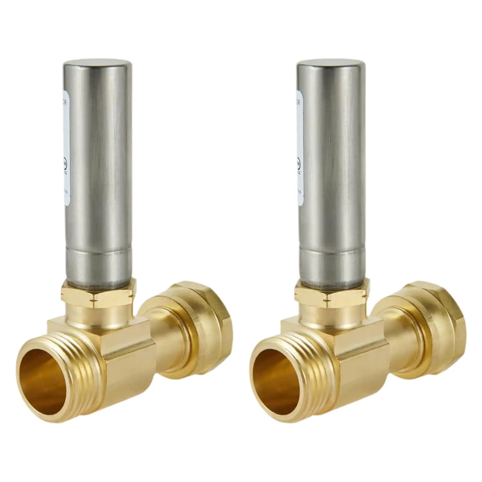 

2 Pieces Water Hammer Arrestor Compact High Temperature Washing Machine Accessory 3/4 inch Female Thread Swivel Nut for Kitchen