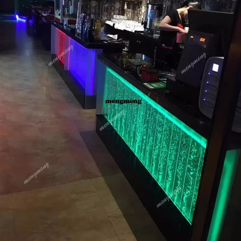 A5203 Acrylic Water Curtain Wall LED Bubble Screen - Partition Background Wall Decor