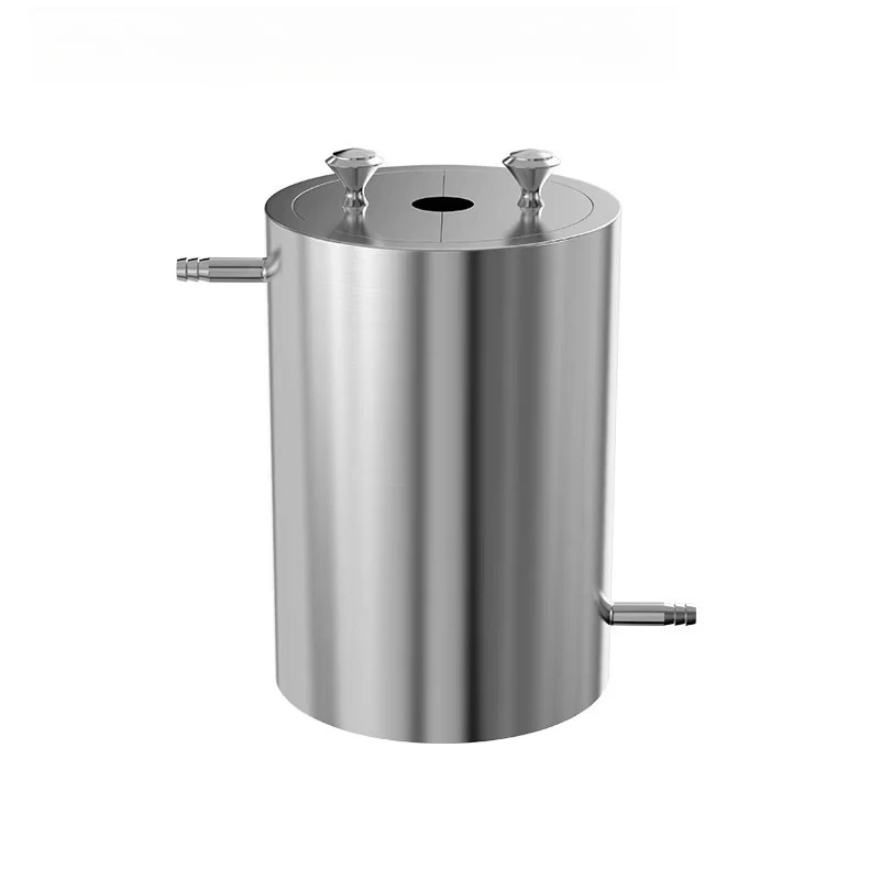 Thermostatic cup laboratory thickened stainless steel double-layer jacket beaker glass