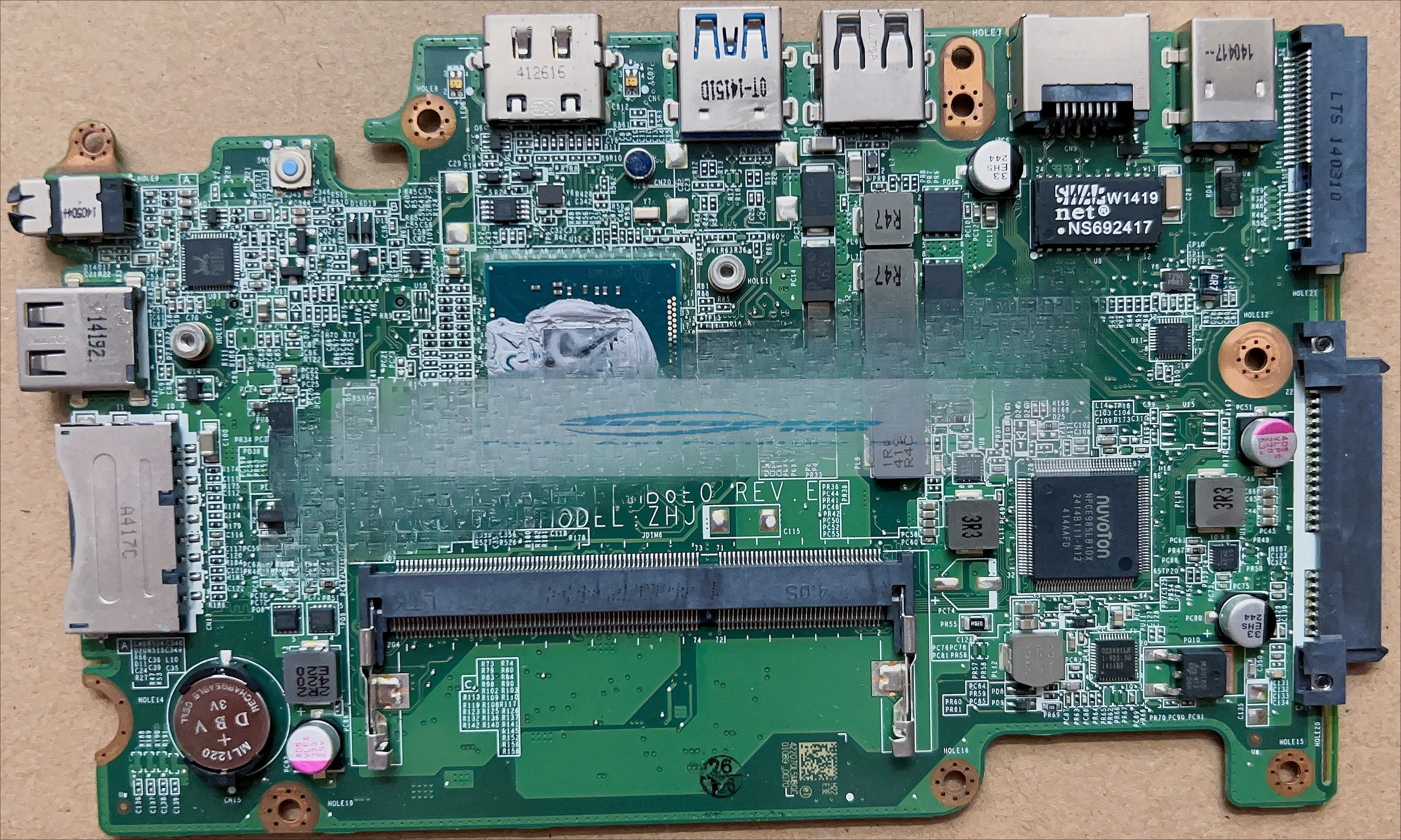 

100% Tested Fully Work DAZHKDMB6E0 For Acer Aspire ES1-131 Laptop Motherboard With N2830 CPU DDR3 Mainboard