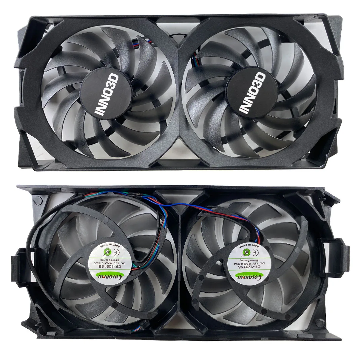 New For INNO3D GeForce GTX460 550ti 560 560ti Graphics Card Replacement Fan A set of integrated fans