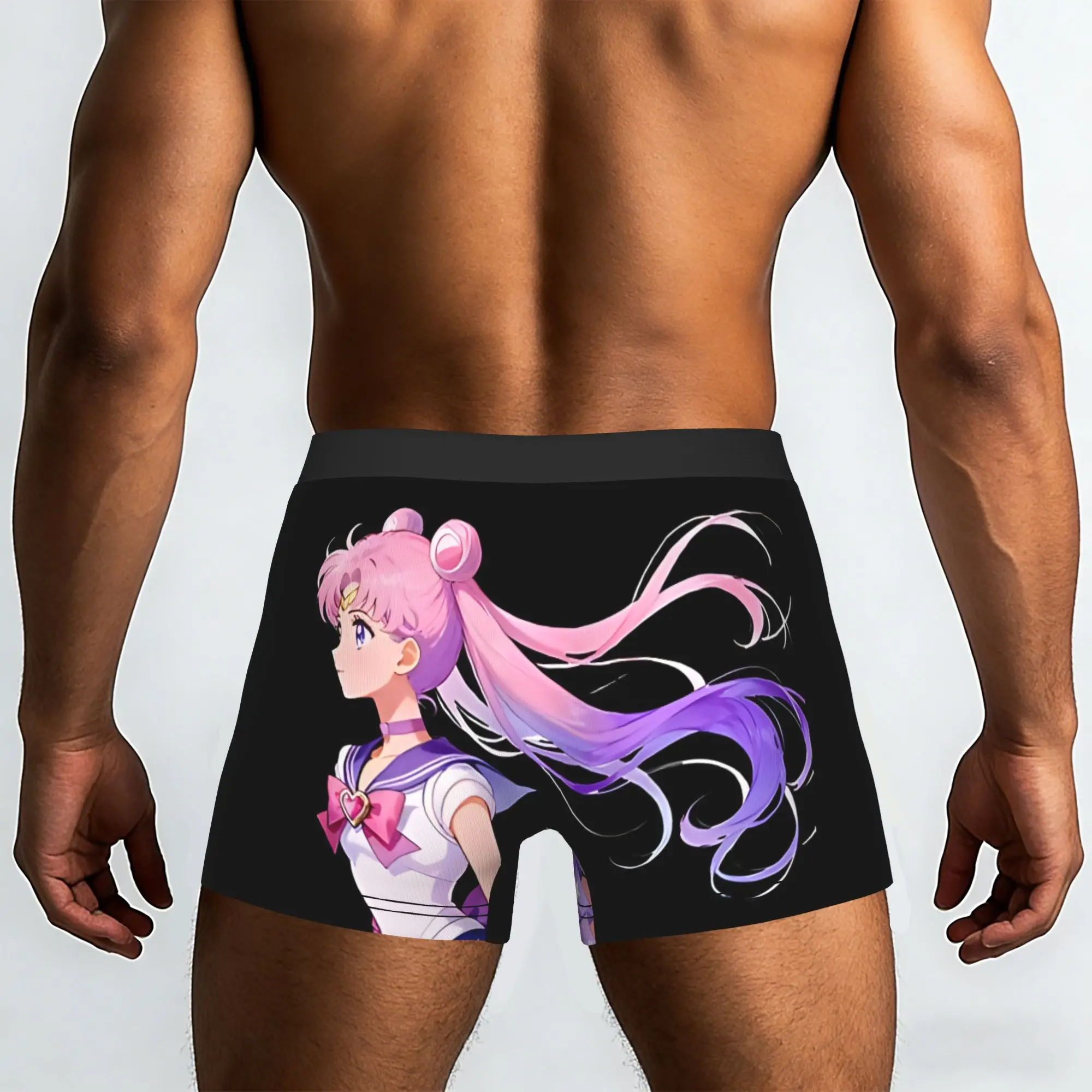 Magical Sailor Girl Bandai Sailor Moon Underpants Breathbale Panties Men's Underwear Comfortable Shorts Boxer Briefs