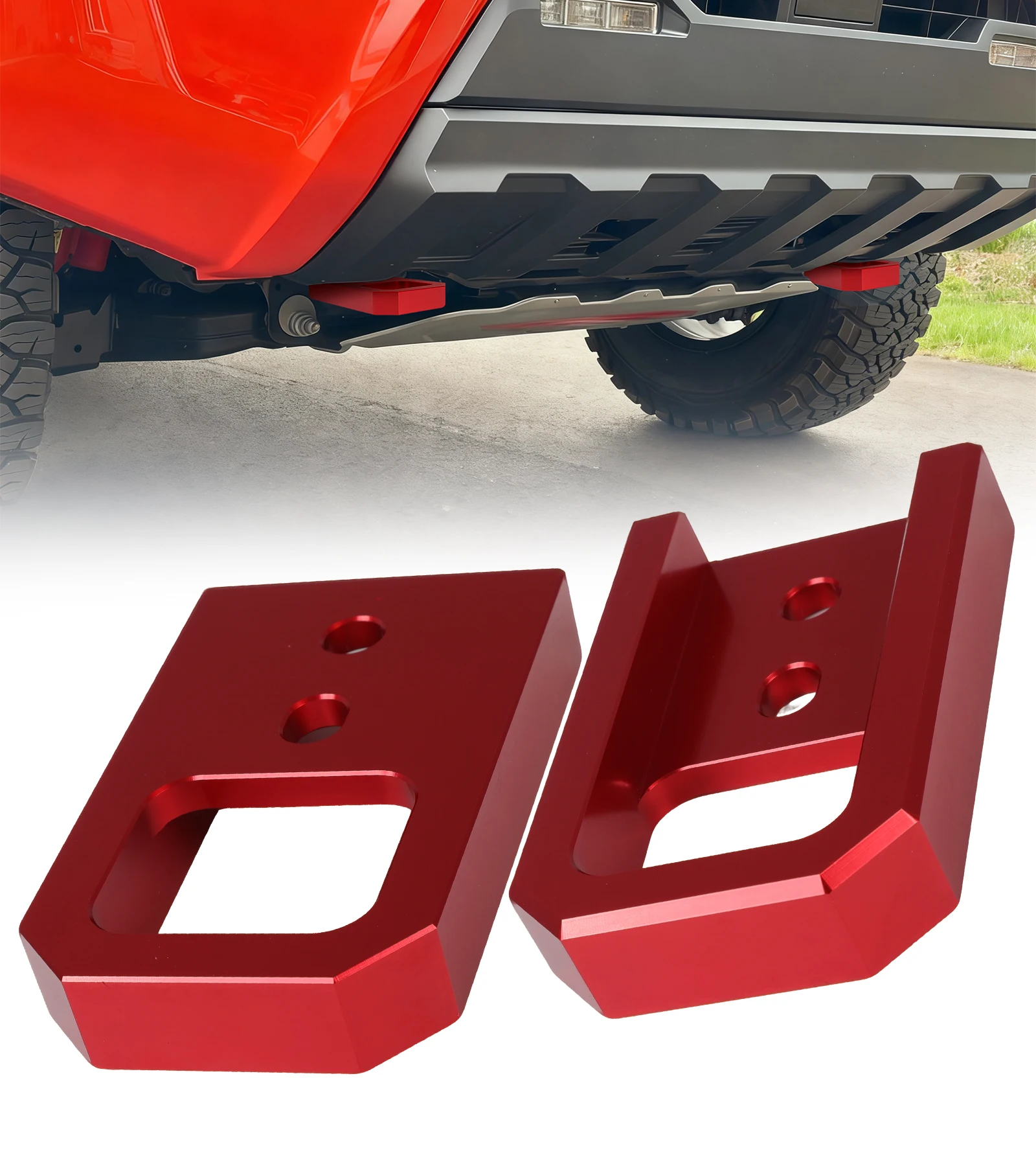 

Крюки для переднего бампера автомобиля, аксессуары для Toyota Tacoma, 4Runner, Land Cruiser Prado LC250 2024-2026 годов выпуска