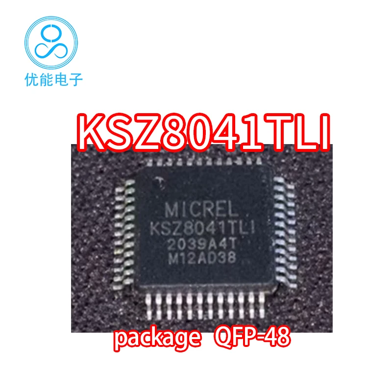 Chip Tunggal KSZ8041TL Transceiver Ethernet Paket KSZ8041TLI KSZ8041 QFP48