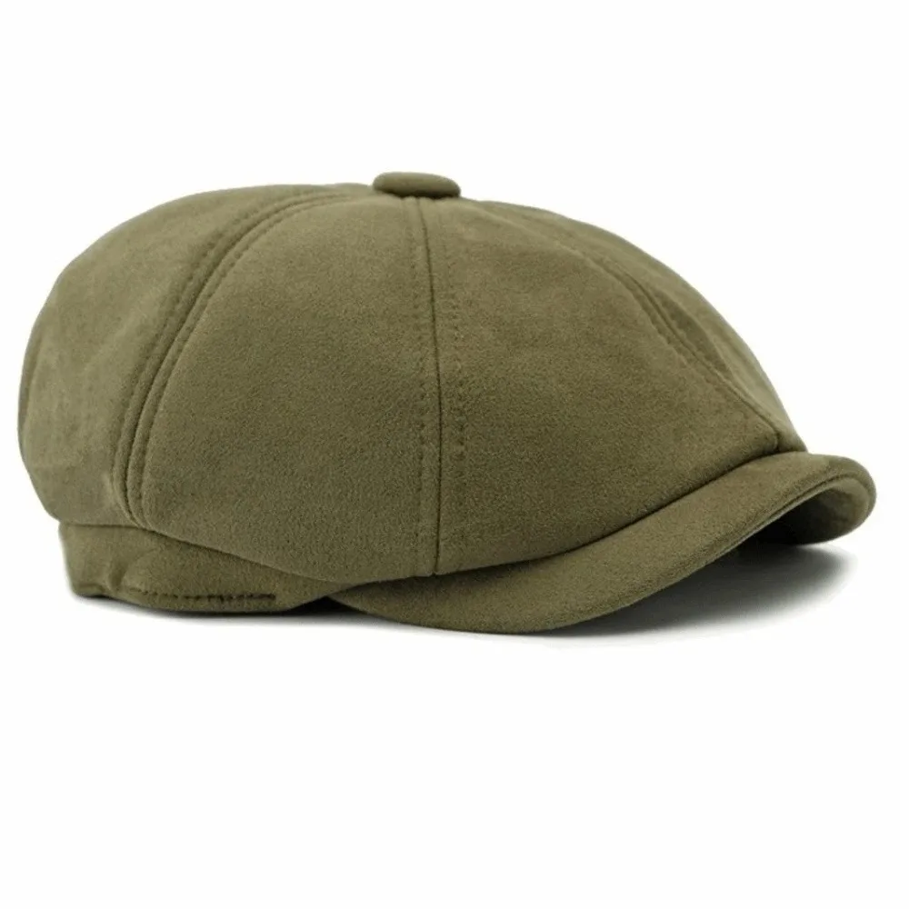 أزياء الجلد المدبوغ موزع الصحف قبعات دافئة بلون الرسامين البريطانيين القبعات يندبروف الهيب هوب القبعات ملابس للجنسين