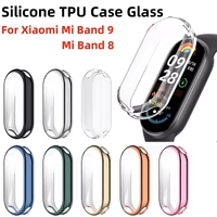 Silicone TPU Case Glass For Xiaomi Mi Band 10 Smartwatch Screen Protector Frame Bumper for Xiaomi Mi Band8 Mi Band 9 Cover Shell