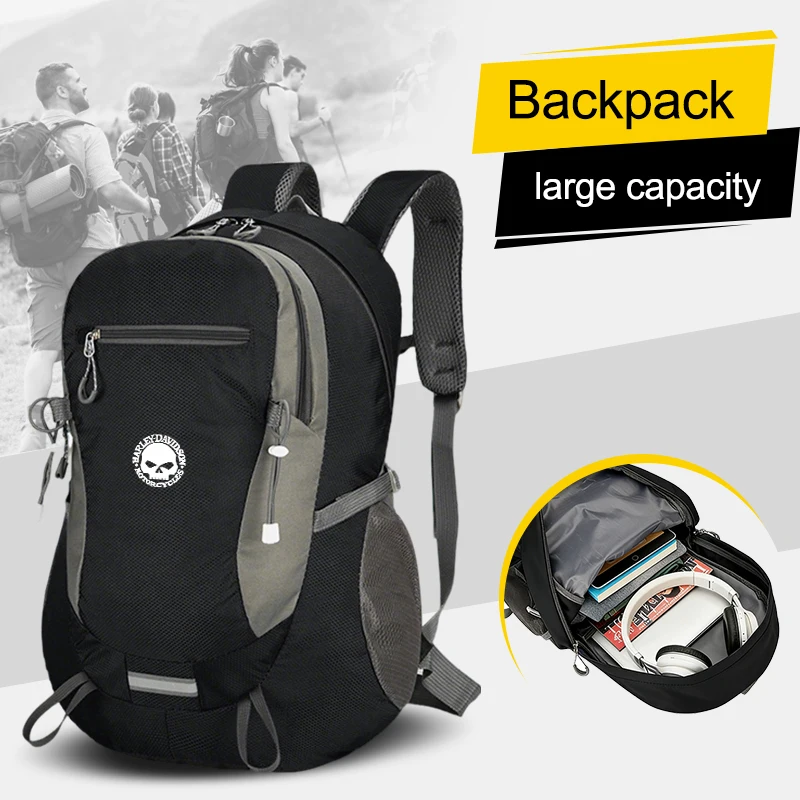 

Racing travel Men waterproof Backpack Bag Motorcycle Accesssory For Harley Davidson Softail Sportster VRSC Touring X48 883 1200